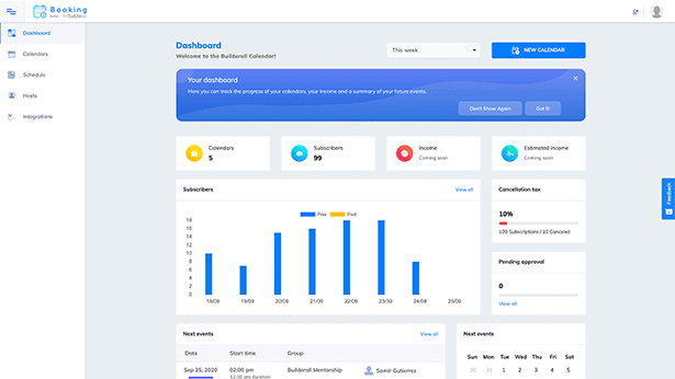 Панель статистики Builderall проти Kartra проти leadpagesbuilderall