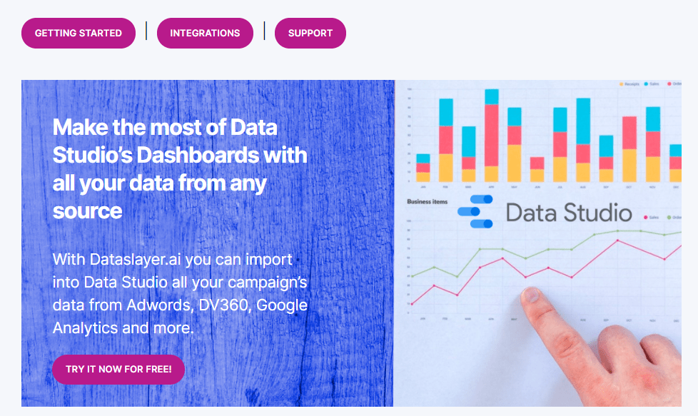 Dataslayer for Google Data Studio