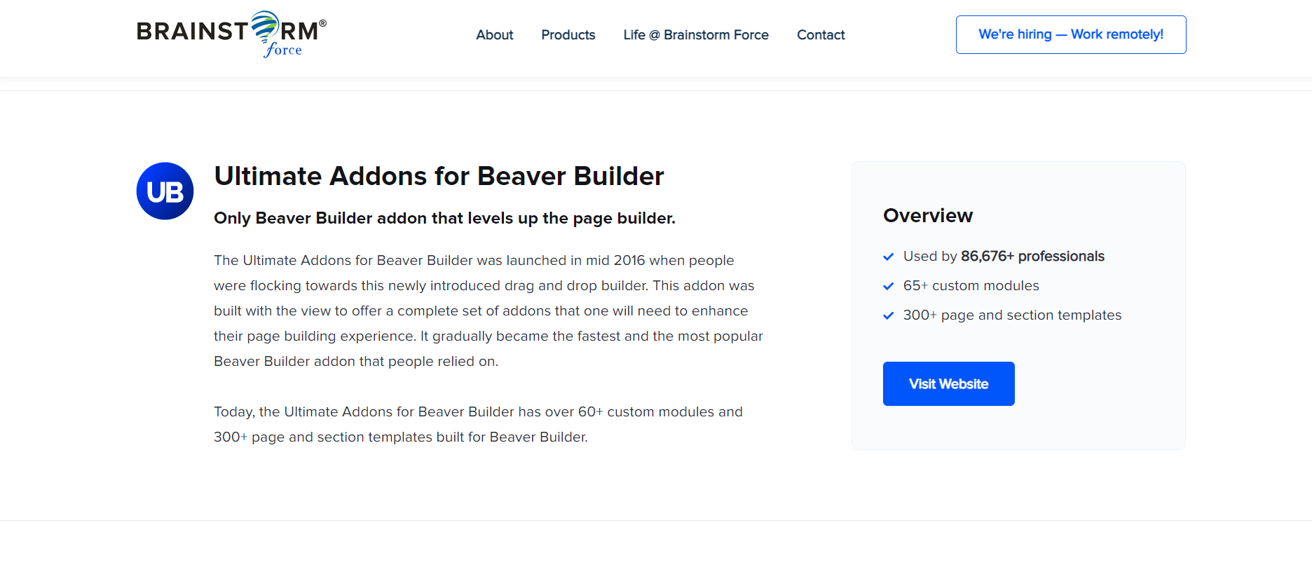 Ultimate Addons for Beaver Builder-BrainStrom Force