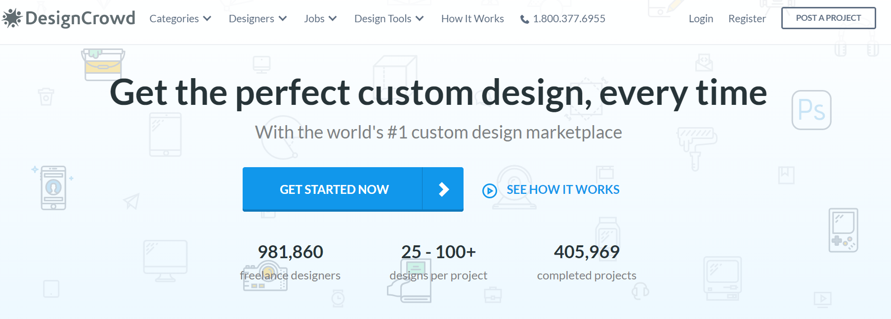 revisión de designcrowd