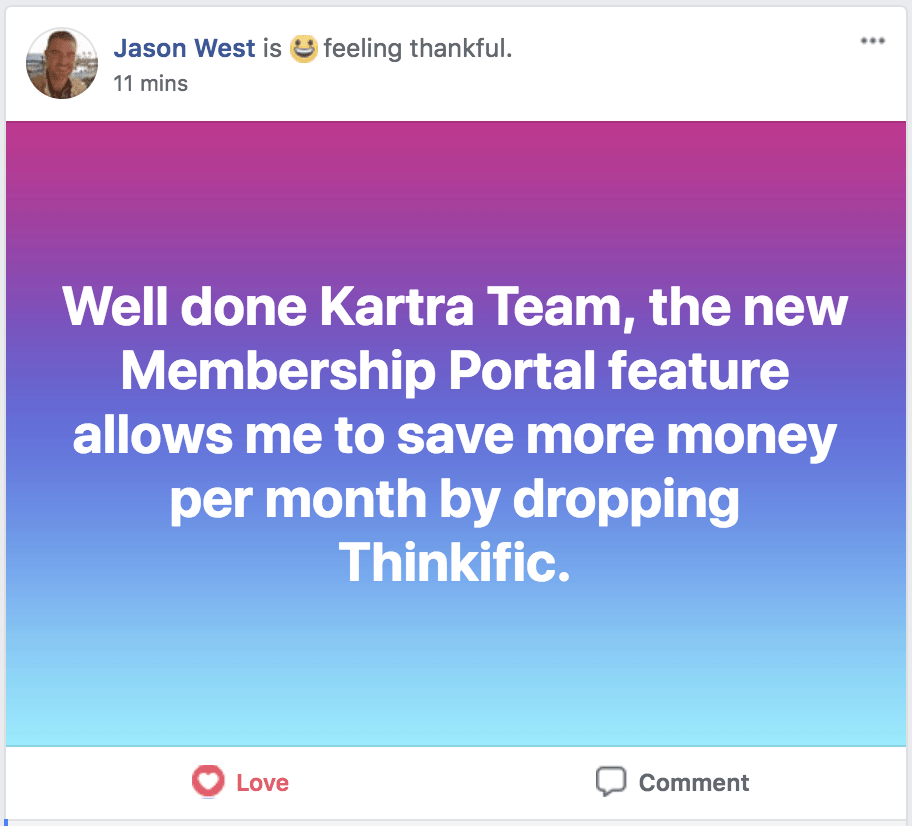 Kartra membership portal reviews