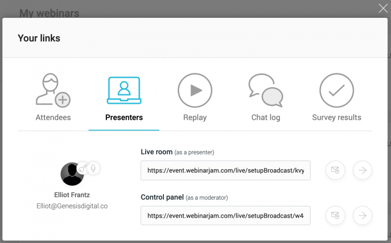 Webinarjam presenter login