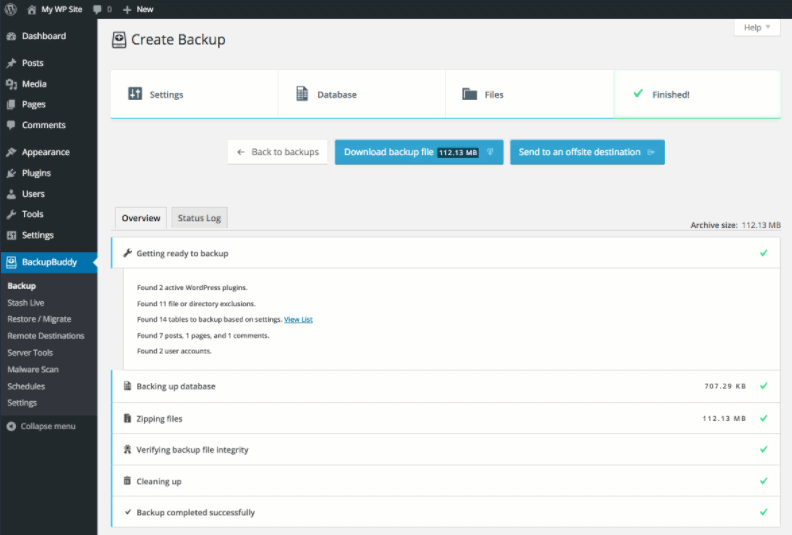 iThemes backup buddy plugin for wordpress
