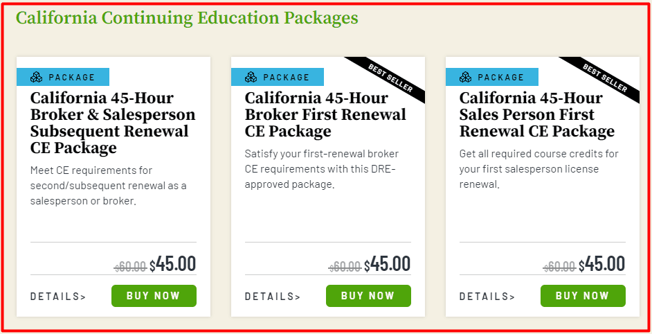 360 Training Continuing Education Packages
