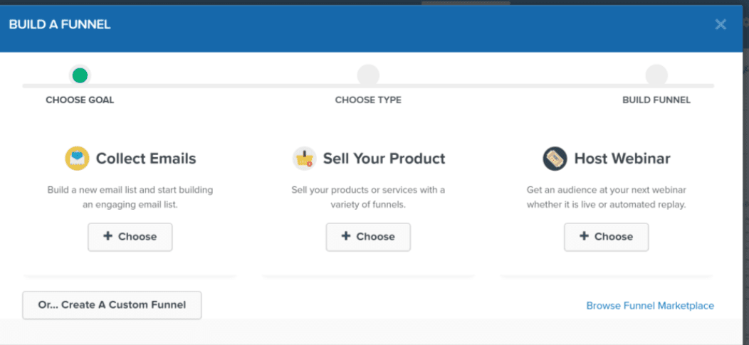 ClickFunnels funnel builder process- clickfunnels vs Kartra