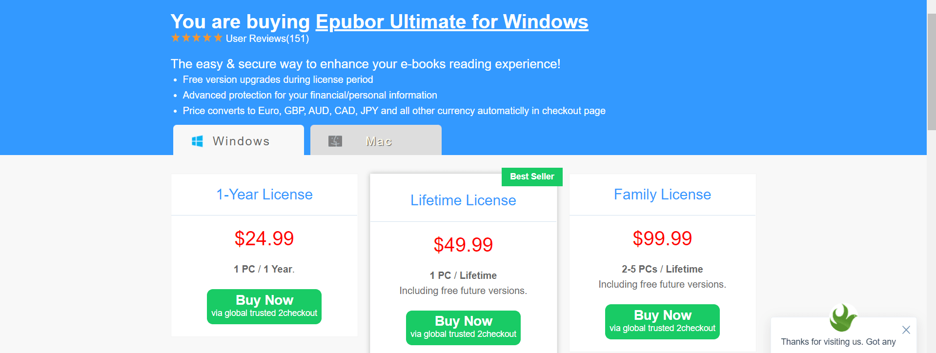 Epubir ultimate pricing discounts