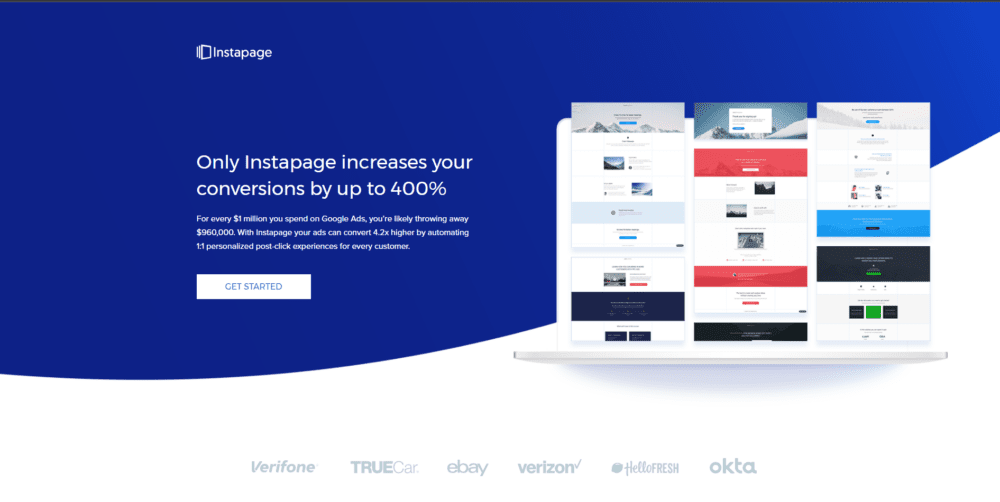 Instapage - Best High Ticket Affiliate Programs 