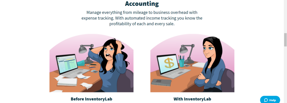 Преглед на управлението на счетоводството в Inventory Lab