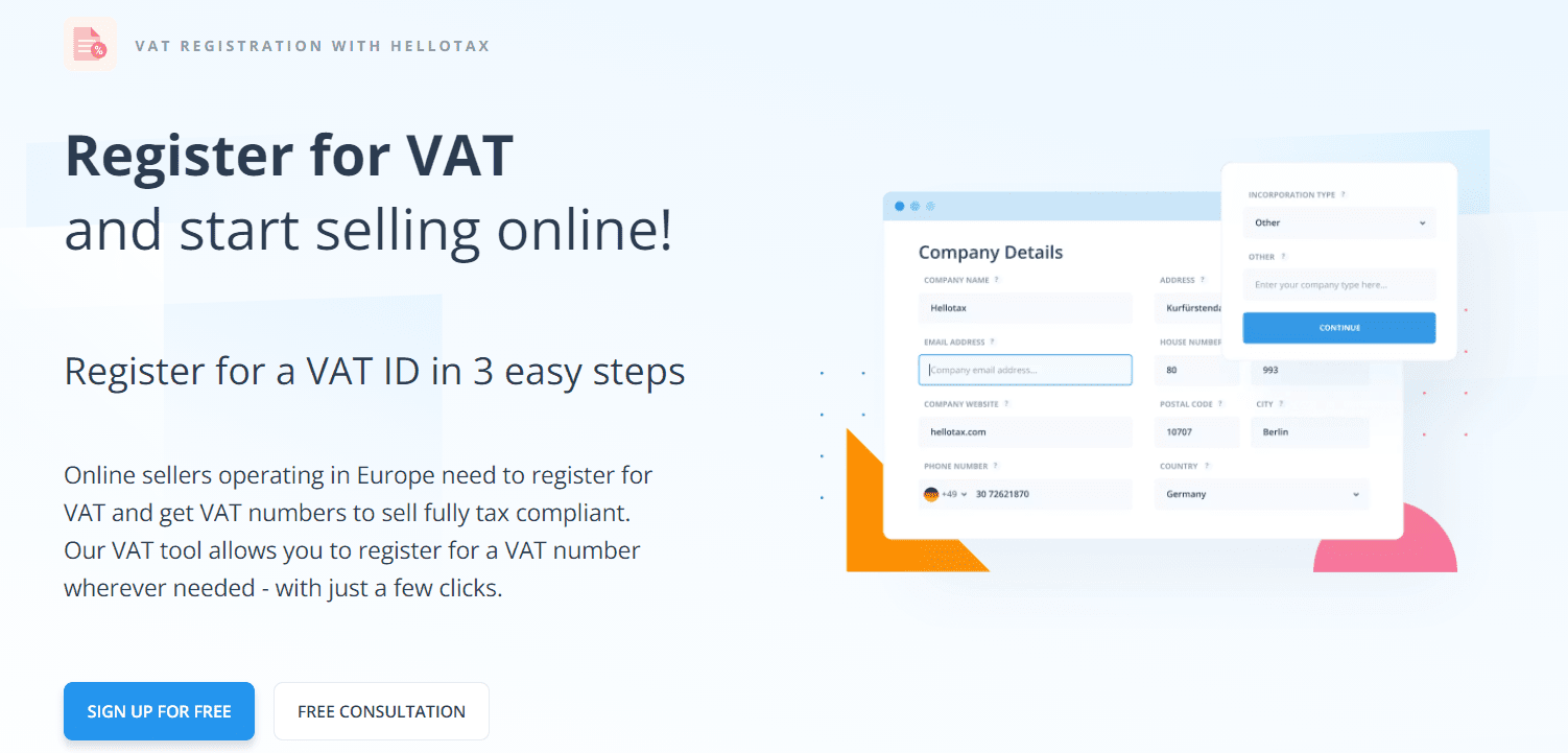 VAT Registration with Hellotax