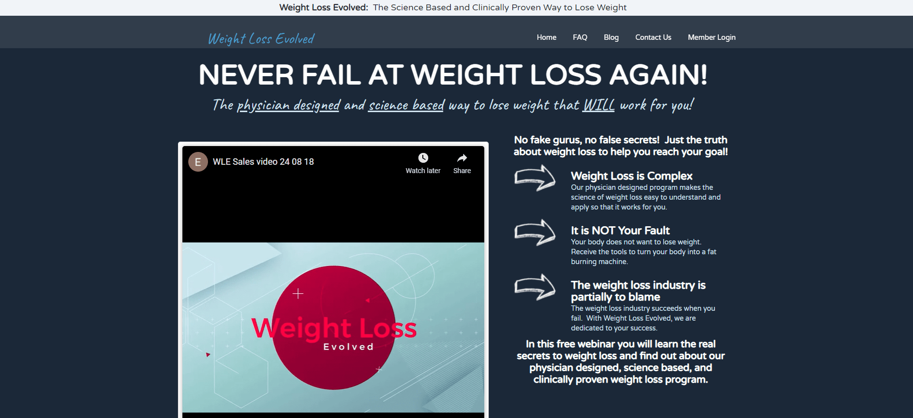 Weight Loss Evolved- Best Weight Loss Affiliate Programs