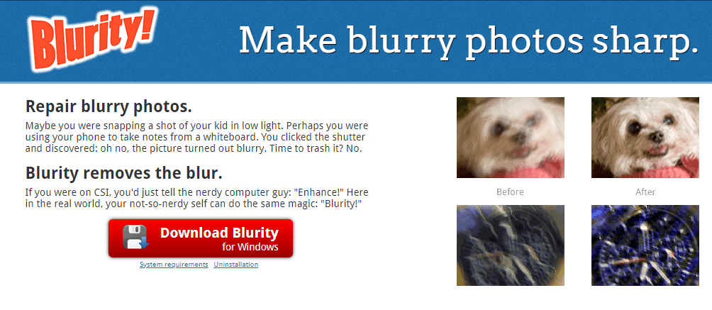 Blurity - How to Unblur a Photo or Image