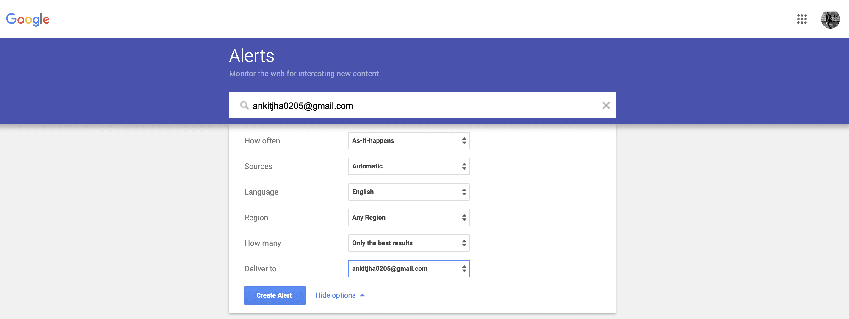 Google Alerts