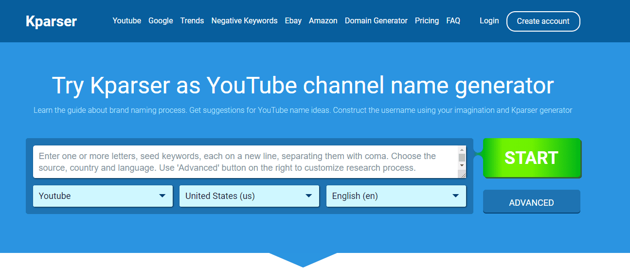 Kparser YouTube Name Generator