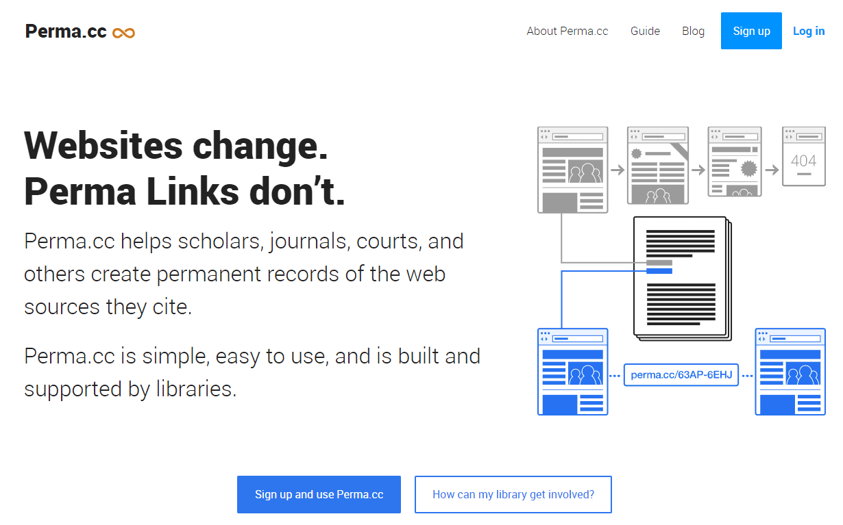 Perma.cc - Wayback Machine Alternative