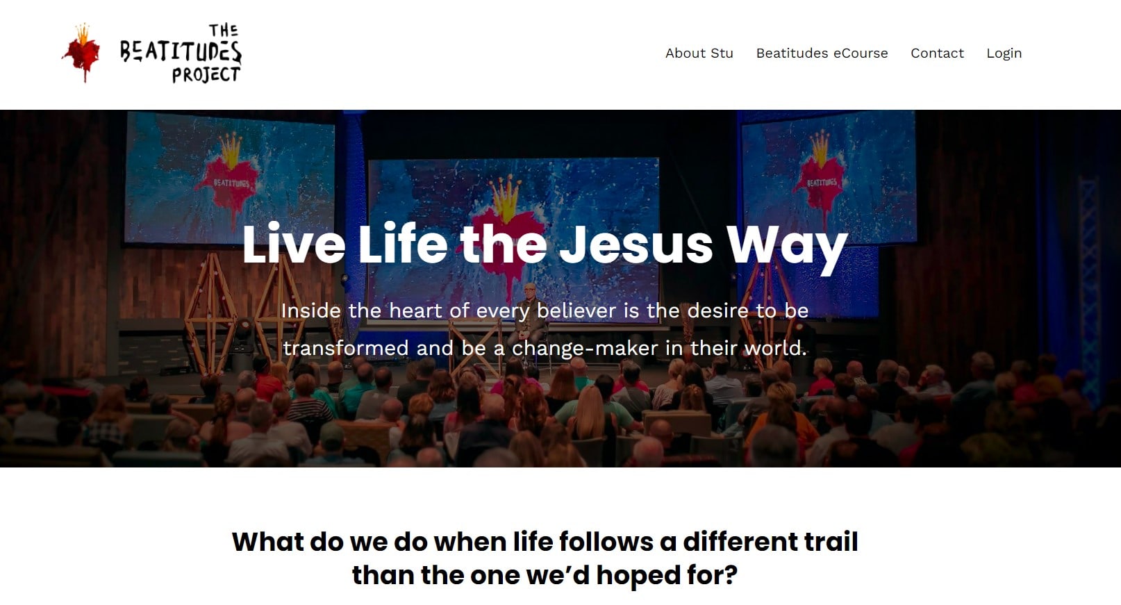 Kajabi Website Examples The Beatitudes Project