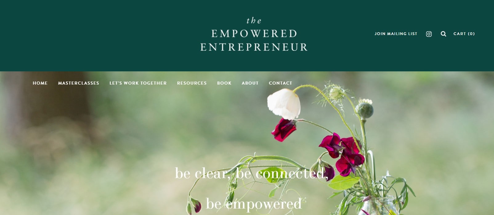 Kajabi Website Examples The Empowered Entrepreneur