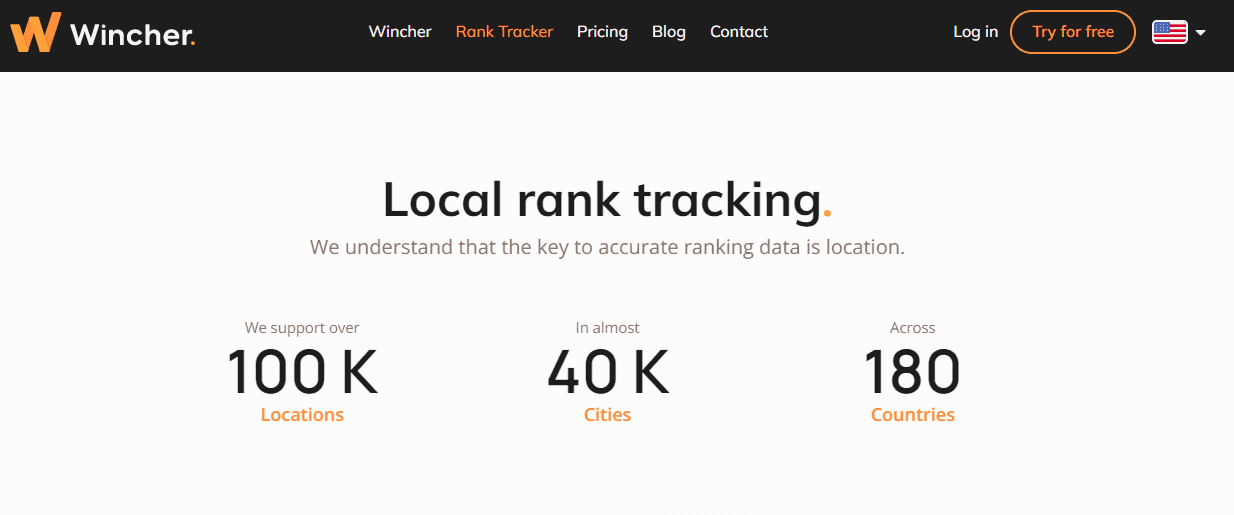 Wincher Local Rank Tracking - Wincher Review