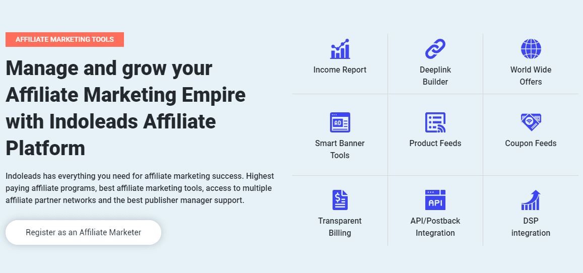 Affiliate Tools By Indoleads - Indoleads Review