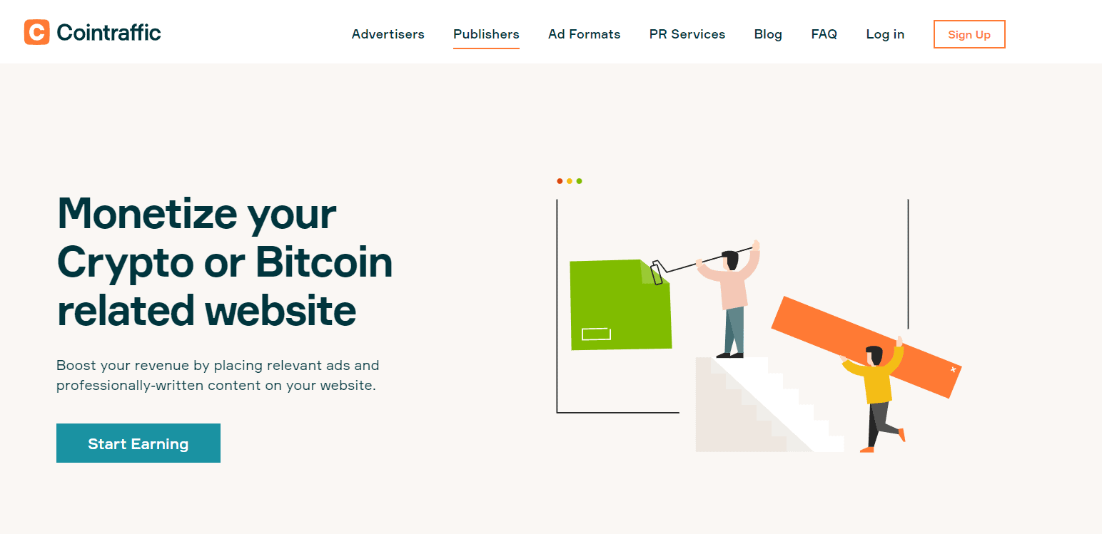 Cointraffic For Publishers