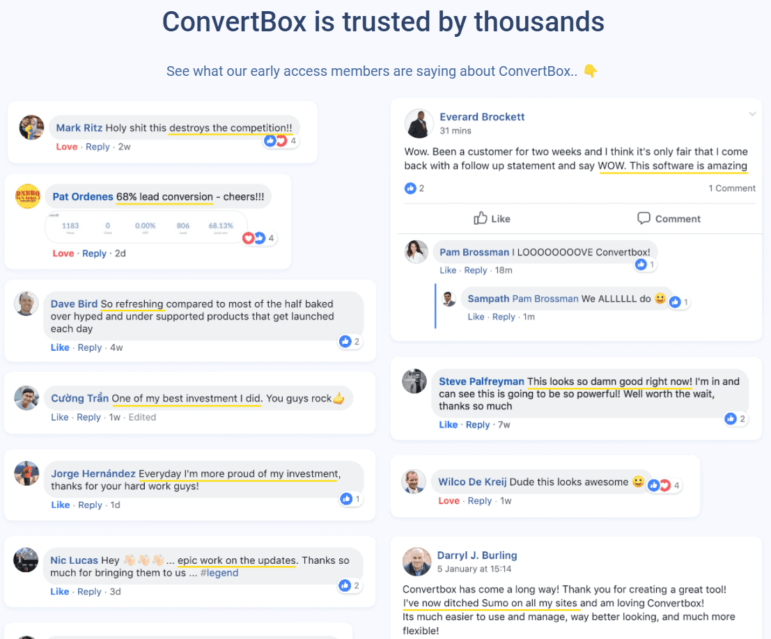 ConvertBox Testimonials - ConvertBox Review