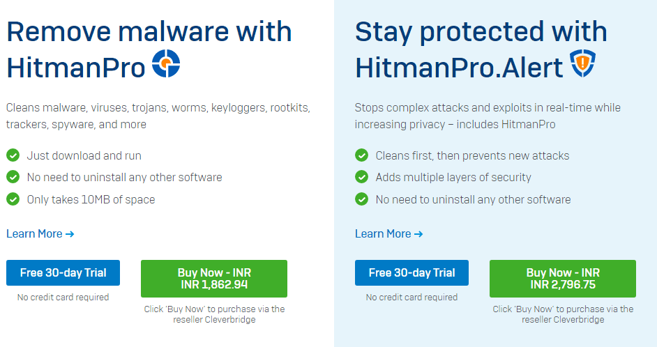 Hitman pricing plans