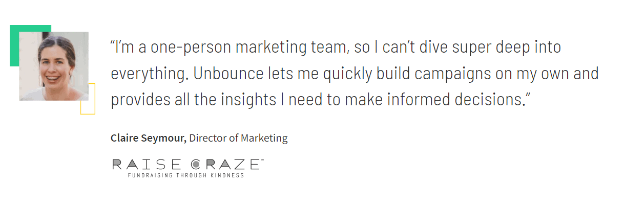 Unbounce Ease Of Use