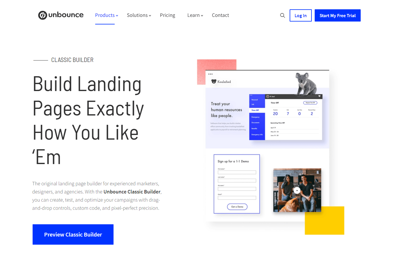 Unbounce Landing Pages - Instapage vs Unbounce