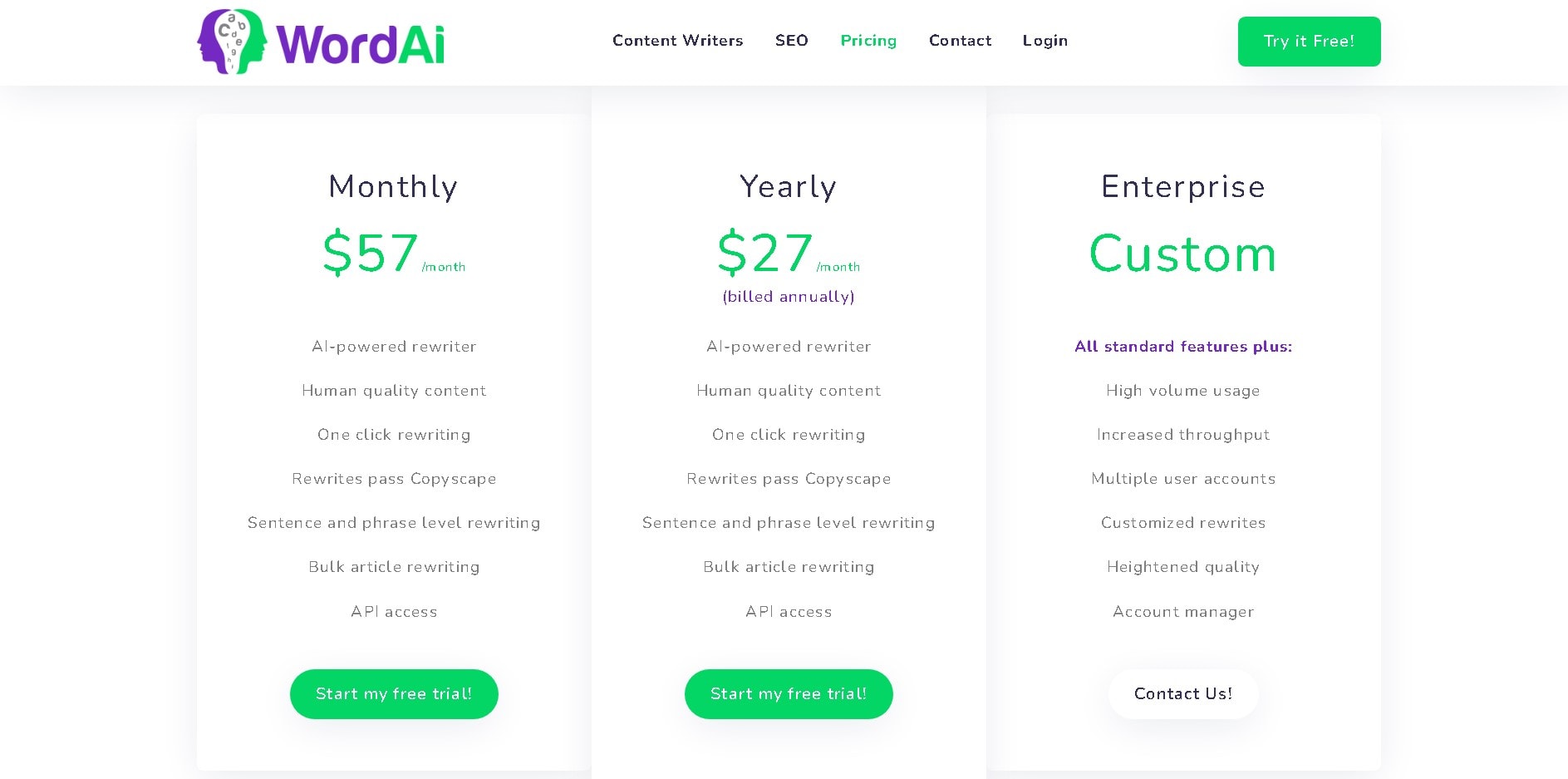 wordai review pricing