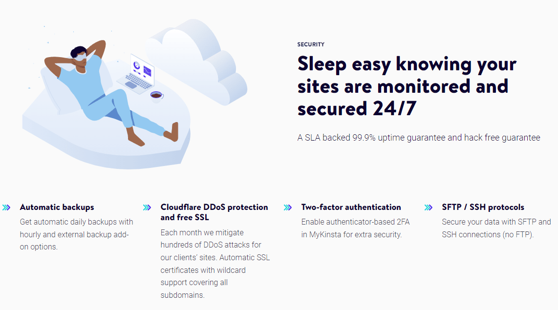 Kinsta Security Features