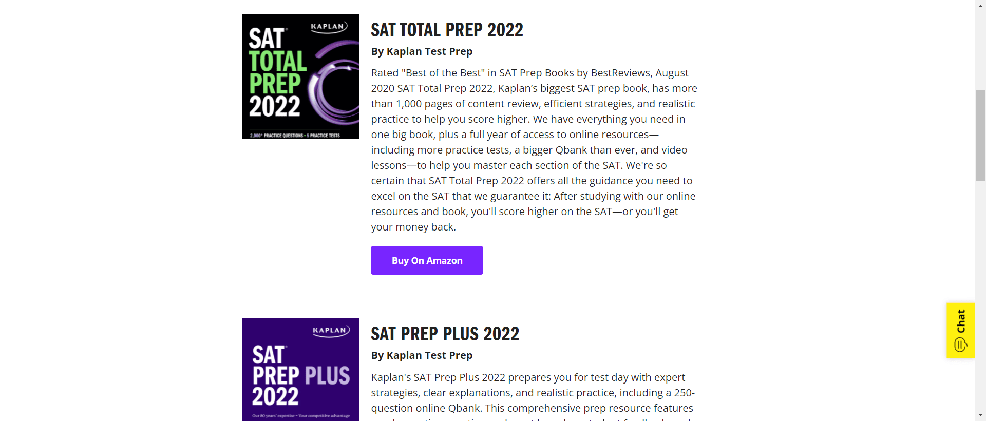 SAT prep books- Magoosh vs Kaplan