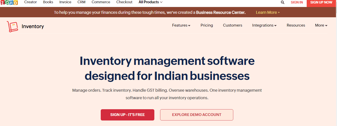 Zoho Inventory Review