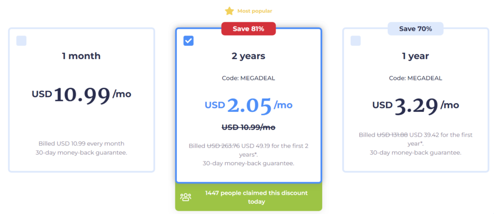 Atlas VPN Pricing