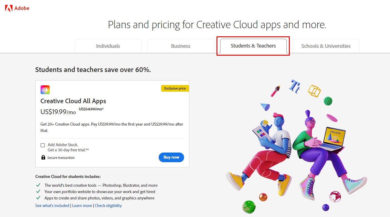 Adobe Discount For Students & Teachers