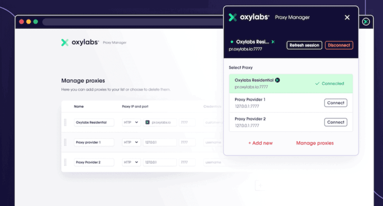 Oxylabs Chrome Extension