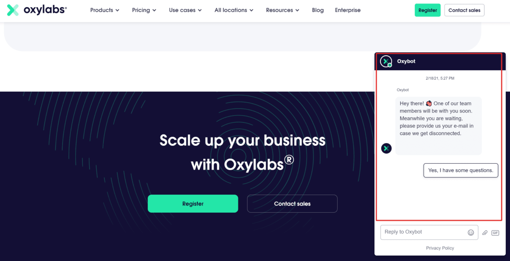 Oxylabs Customer Support