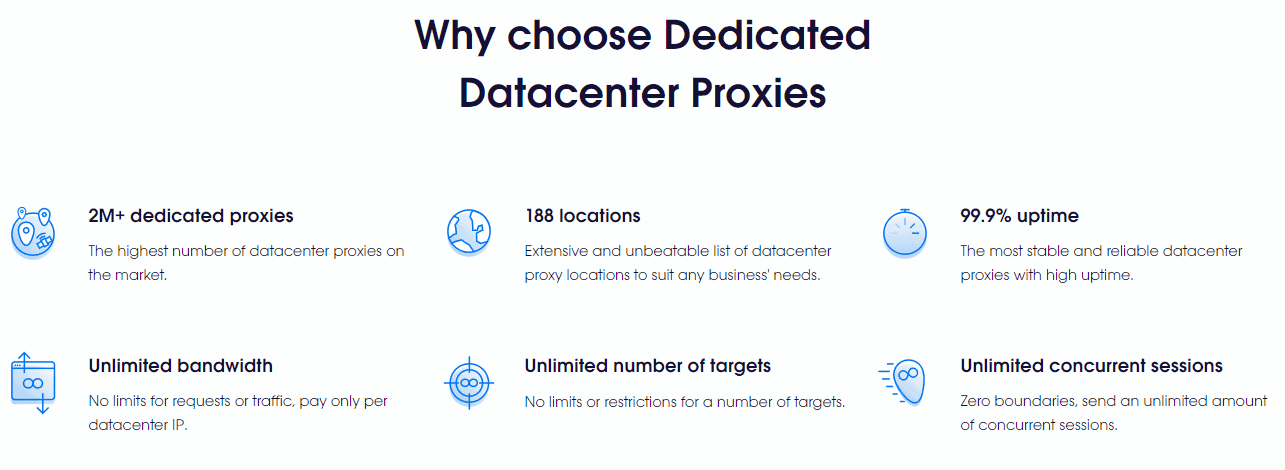 Oxylabs Datacenter Proxies Features - Oxylabs Review