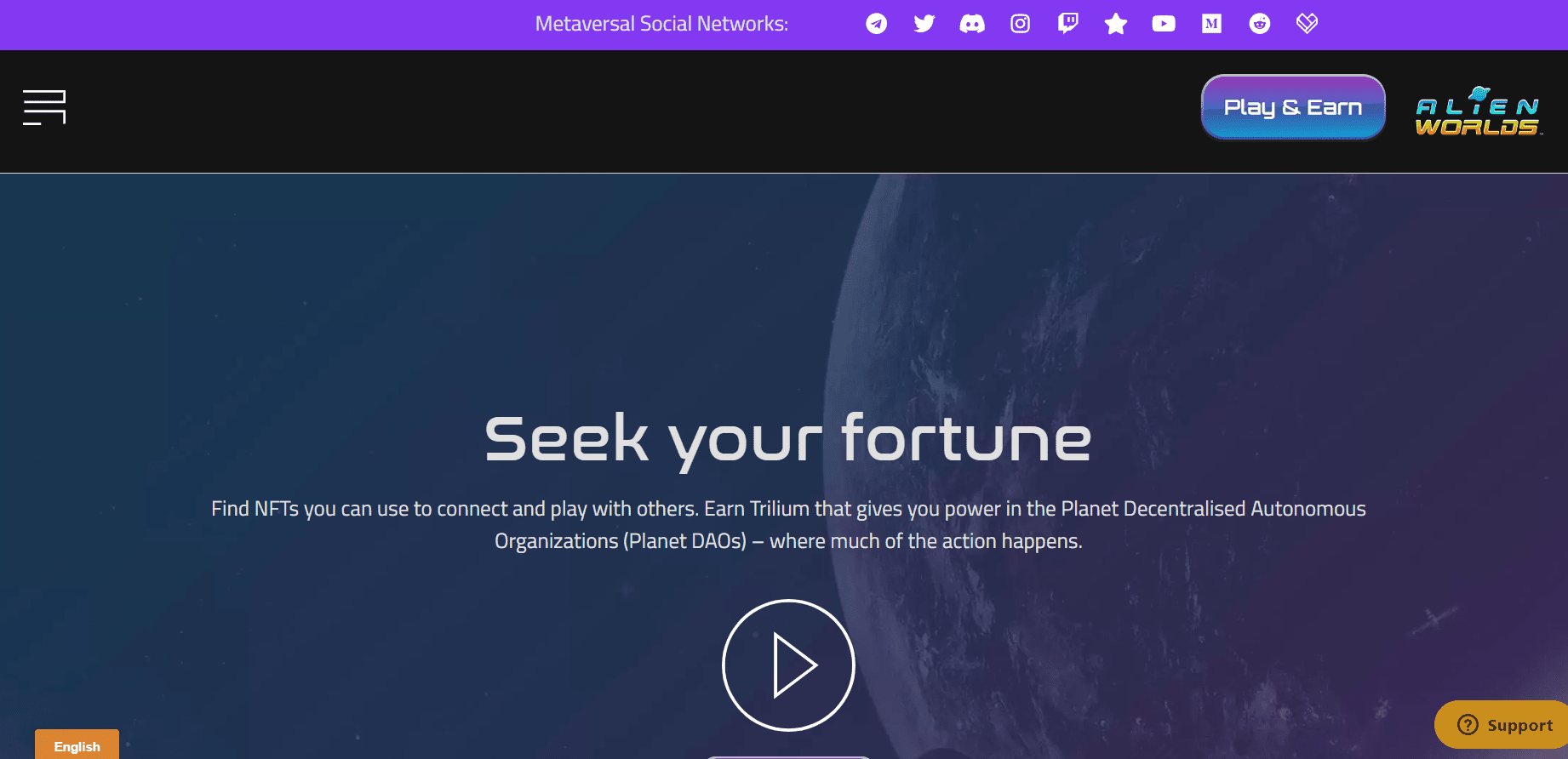 Alien Worlds : Metaverse Games 