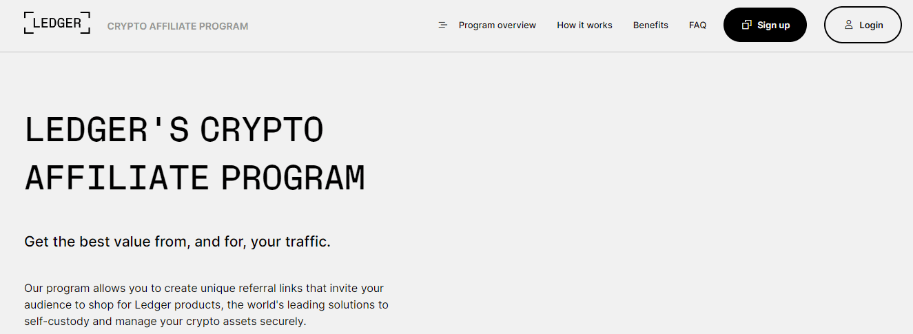 Ledger Affiliate Program