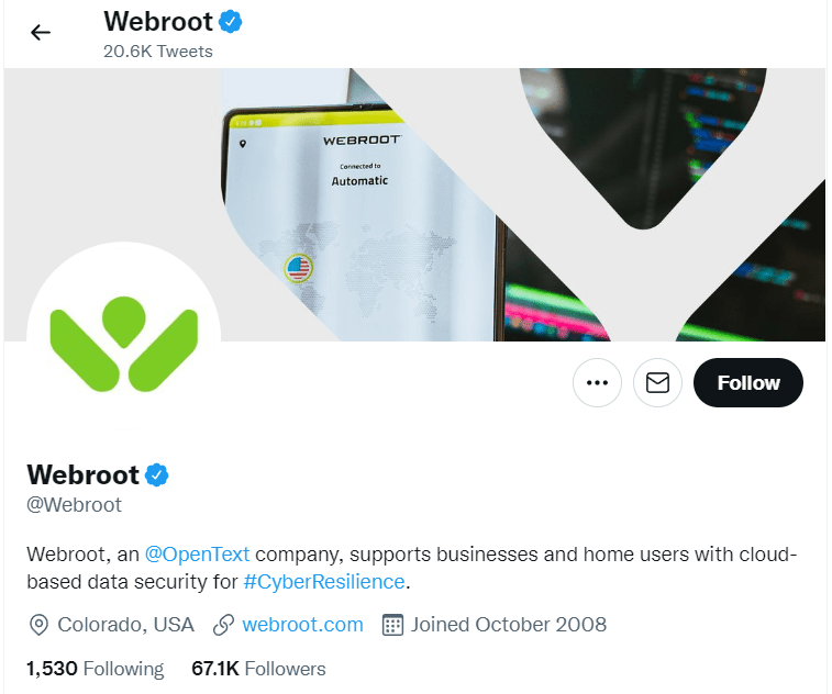 Webroot Social Media
