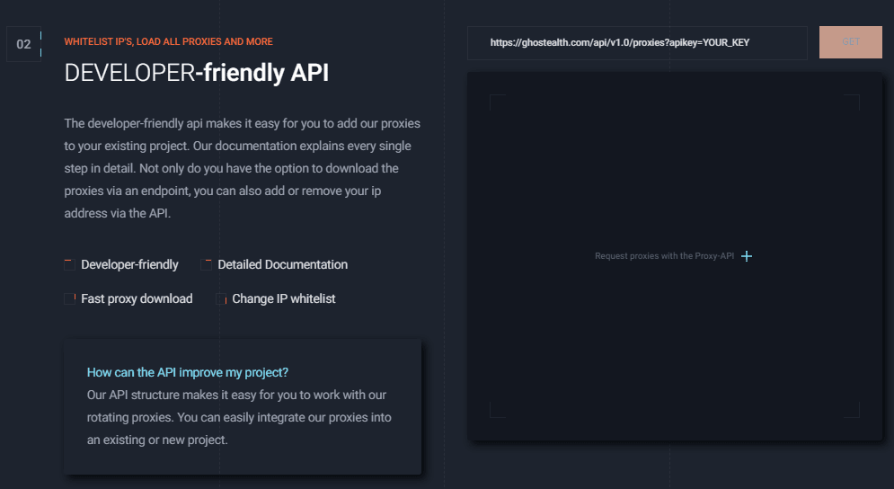 Developer-friendly API Features