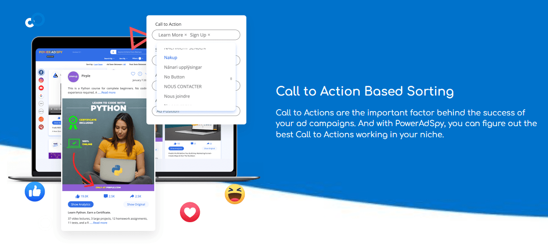 Call to Action Features