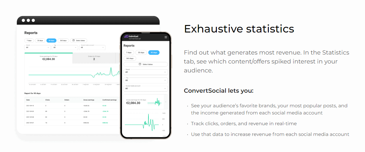 Convertir herramientas de estadísticas exhaustivas sociales