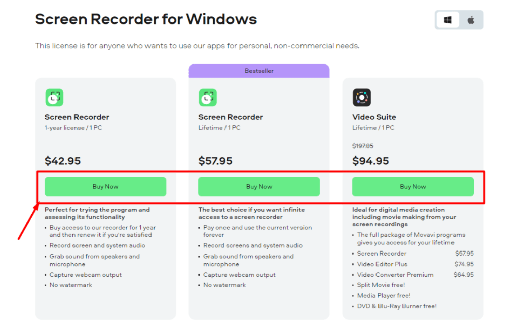 Windows plans