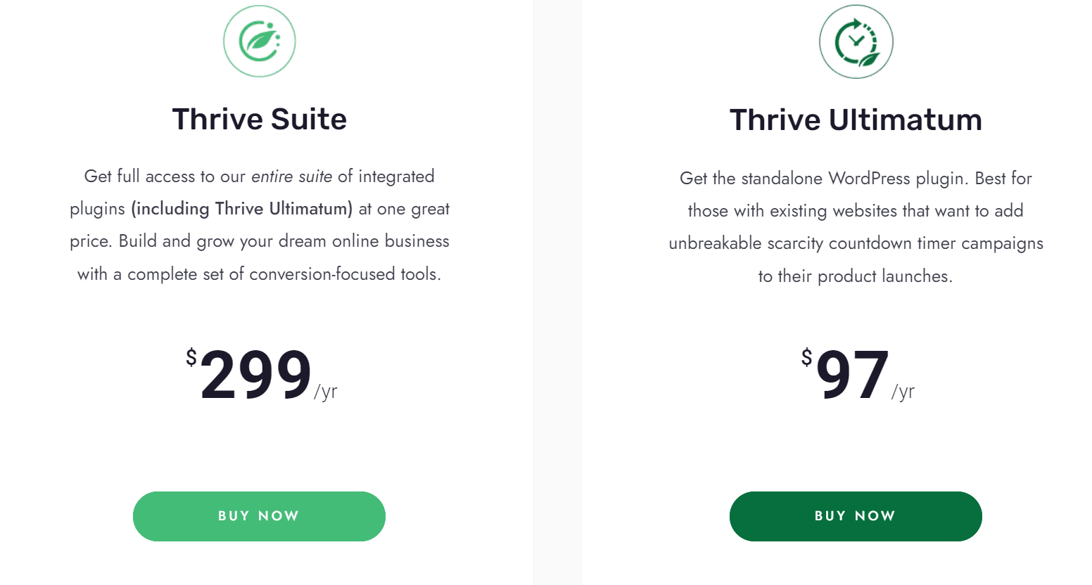 thrive pricing