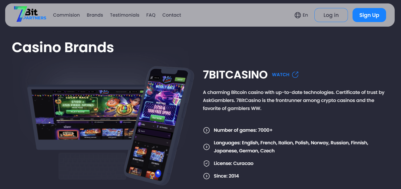 Brands By 7BitPartners - 7BITCASINO