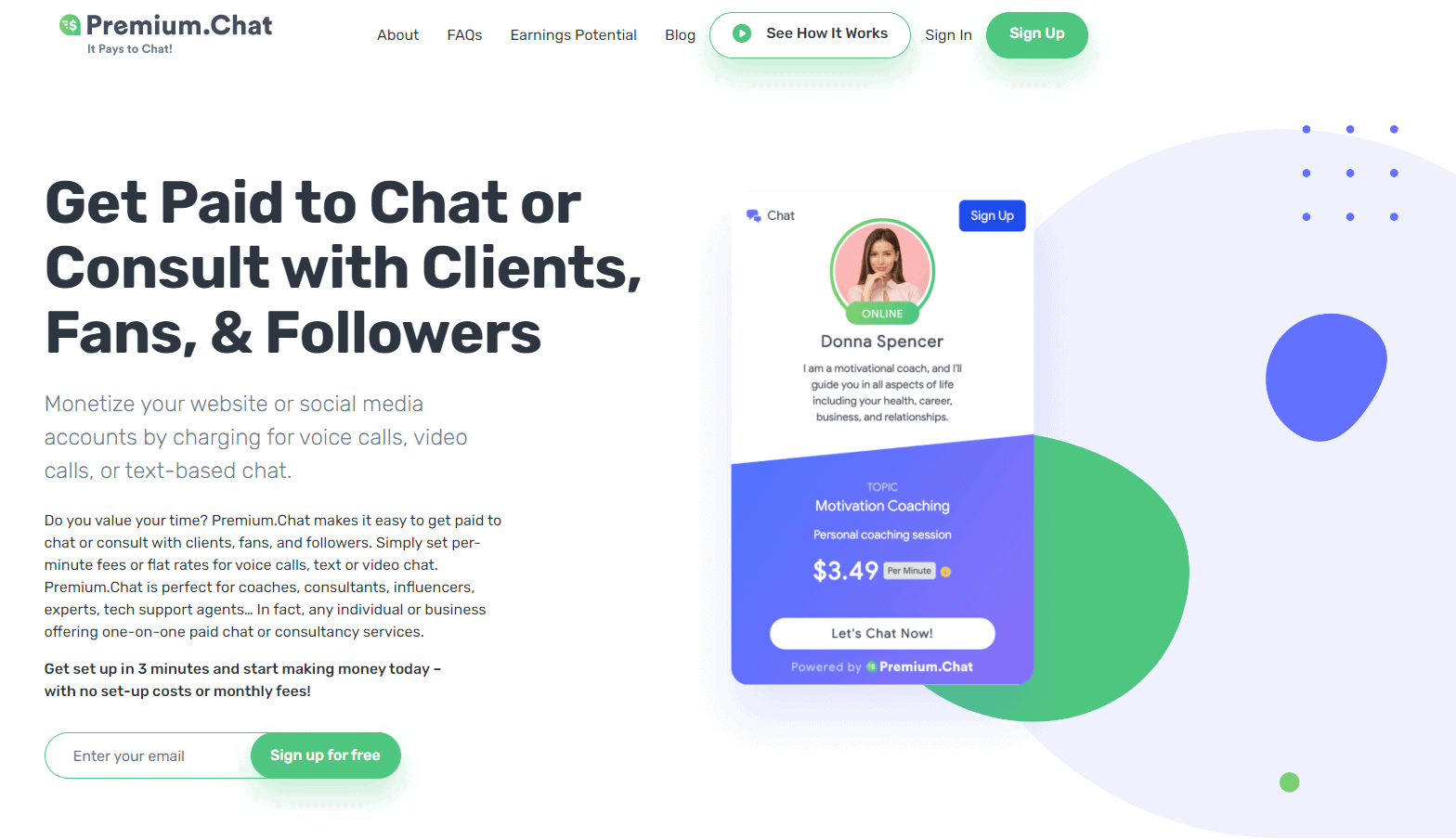Premium.Chat - Get Paid To Text