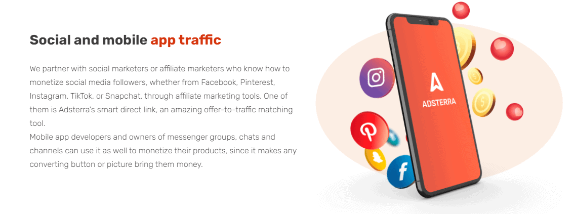 Social and mobile app traffic
