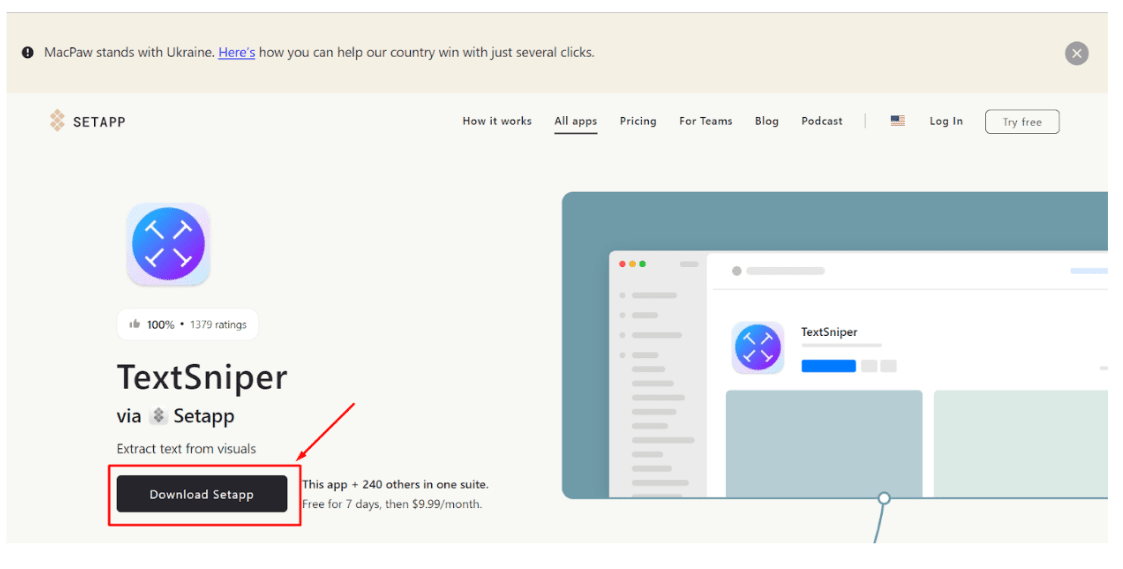 Download Setapp Of TextSniper