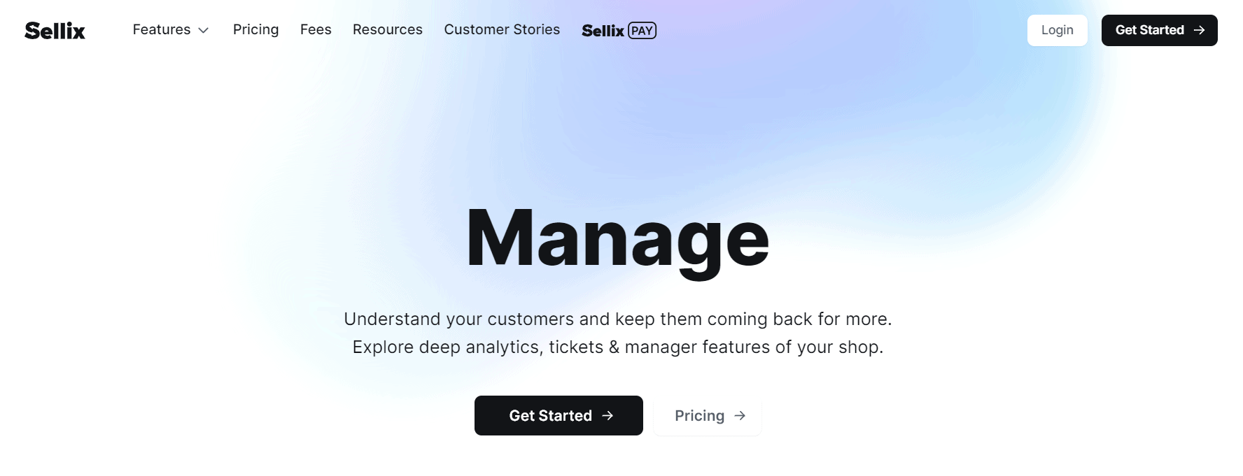 Sellix Manage Features