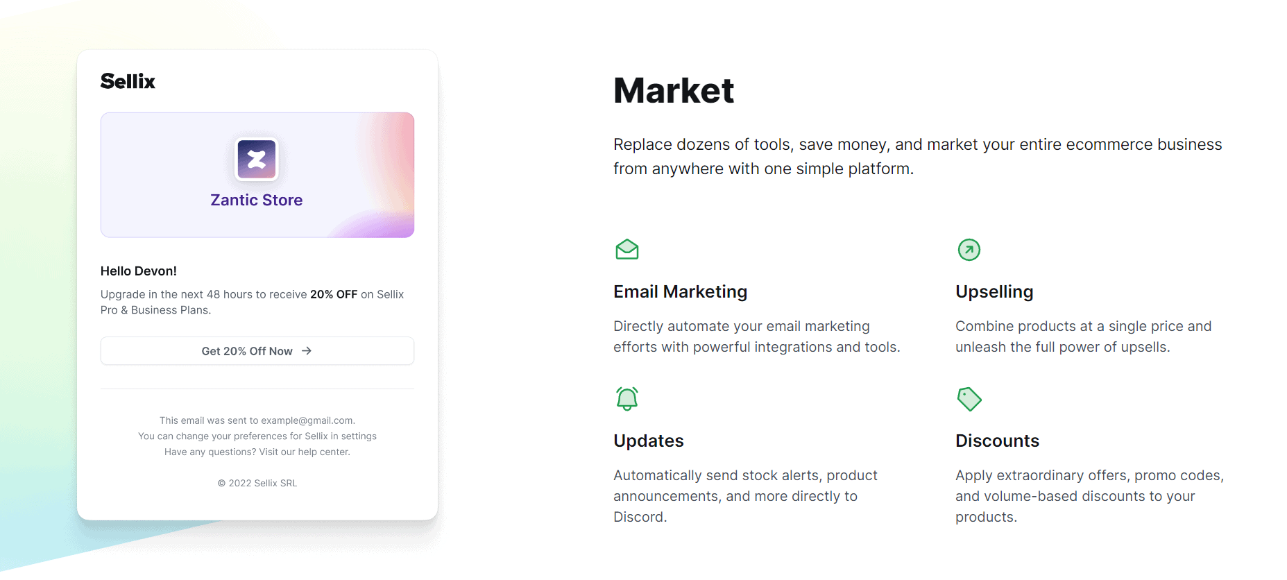 Sellix Market Features